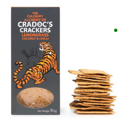 Lemongrass, coconut and chili Crackers