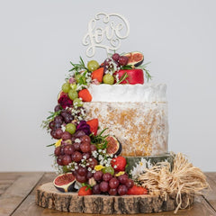 Cheesy Love Confection Wedding Cake